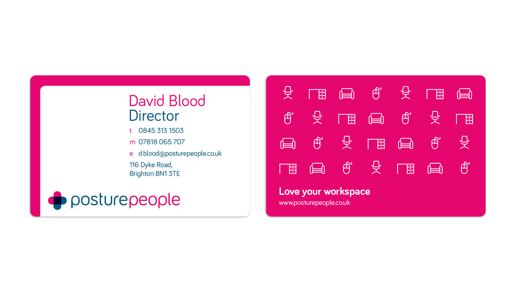 Business card design for Posture People
