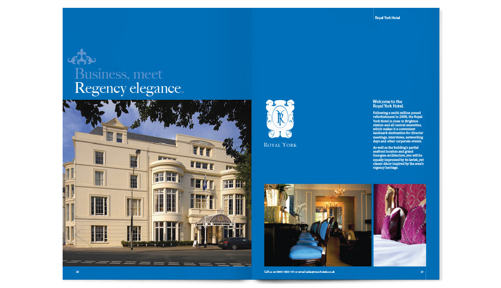 Brochure design for Max Hotels