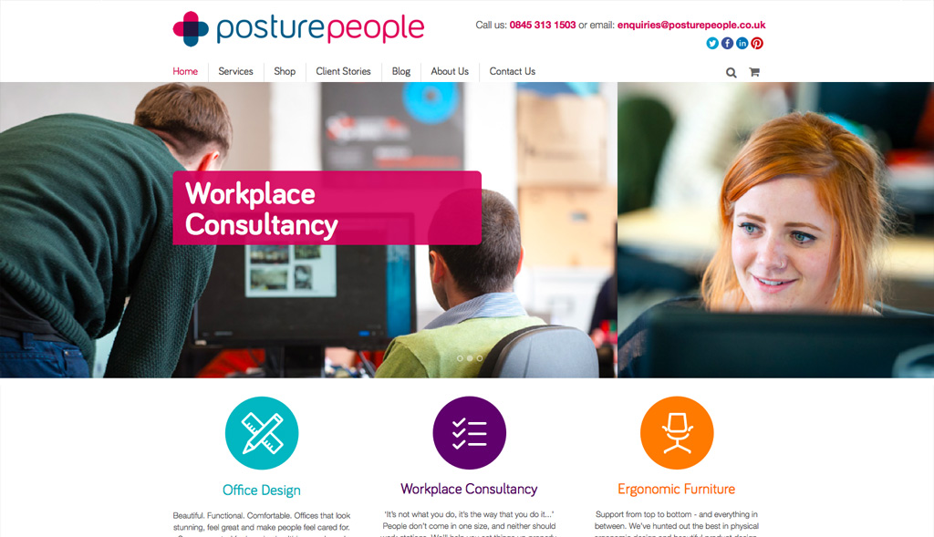 Website design for Posture People