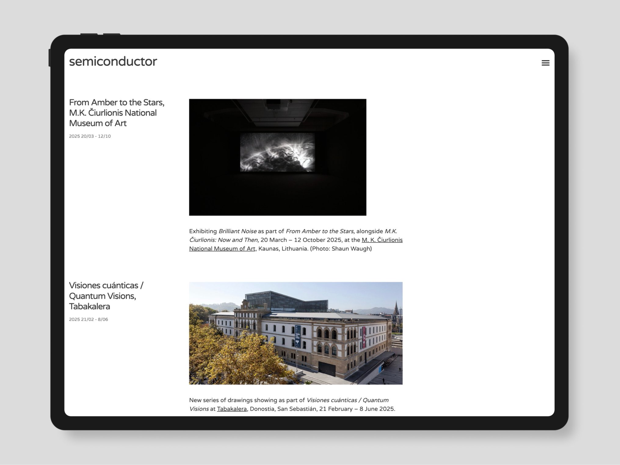 Website design for Semiconductor