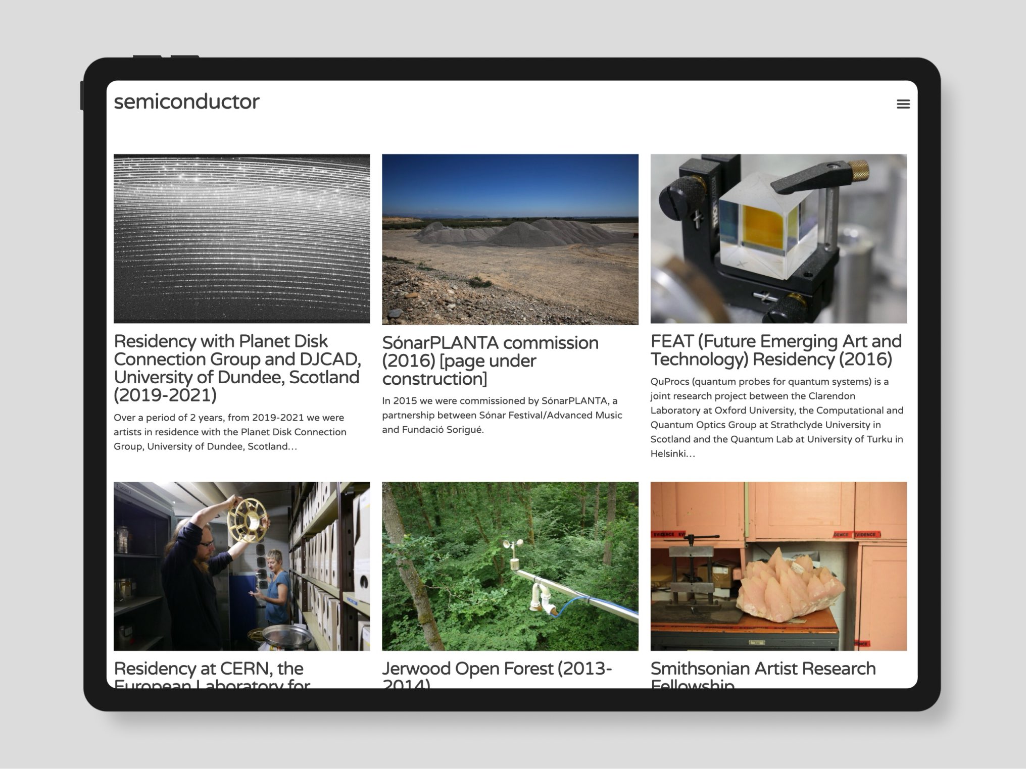 Website design for Semiconductor