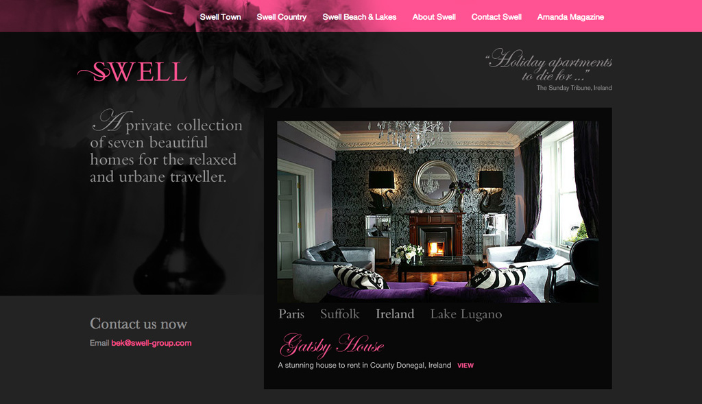 Website design for Swell