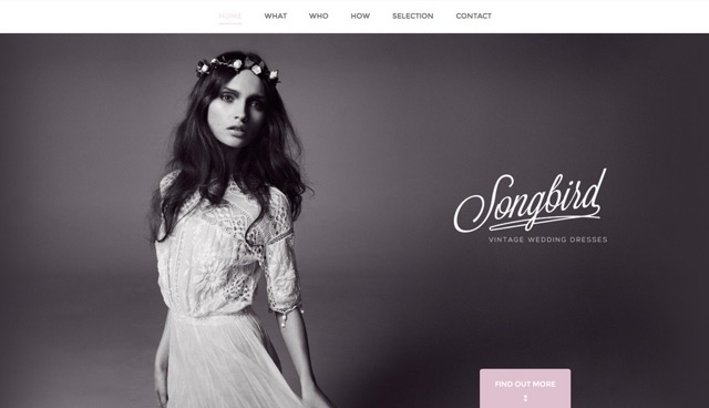 Website design for Songbird