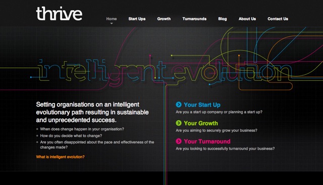 Website design for Thrive